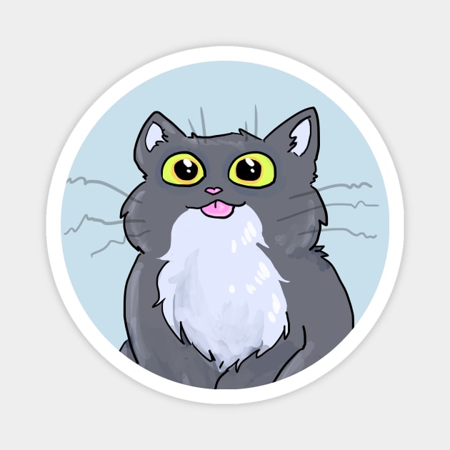 Cat Blep (No Text) Magnet by sky665
